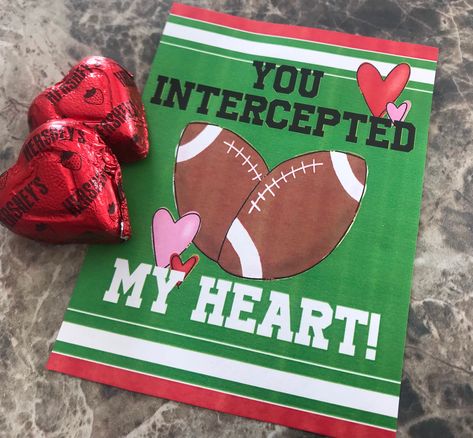 Valentines Ideas For Her, Youth Groups, Foot Ball, Valentines Printables Free, Valentine Tags, Valentine Ideas, Classroom Valentine, Sports Decorations, Football Party