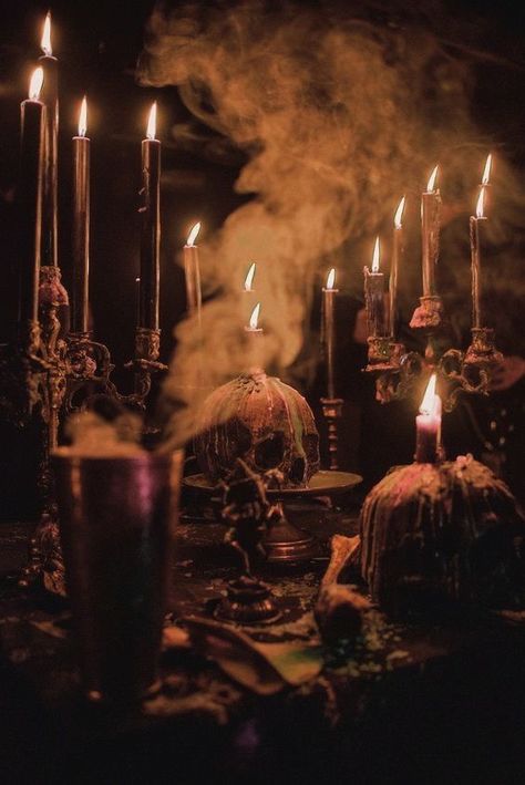 Witches Altar, Flame Art, Candle Magick, Candle Aesthetic, Dark Paradise, Gothic Aesthetic, Season Of The Witch, Witch House, Archangel Michael