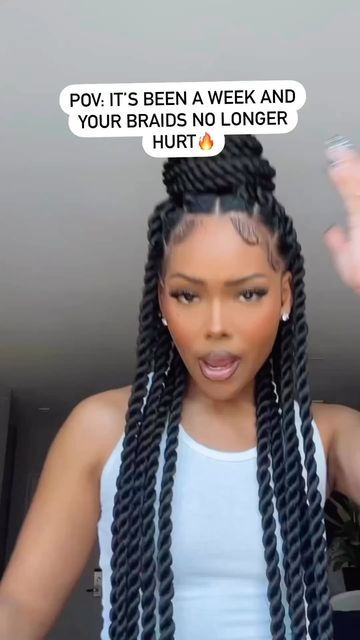 Natural Hair on Instagram: "The best feeling ever 💯 @braided__ Me and @lelliessantiago after watch @laurenlondon in You People: “Let’s do some twists!” (Side note: my braids never hurt, right Lellies?👀) Hair by @officialdarlingusa #senegalesetwist #boxbraids #galsen #senegal #dakar #braids #protectivestyles #knotlessbraids #senegalesetwists #team #fauxlocs #senegalaise #crochetbraids #naturalhair #marleytwist #senegalese #passiontwist #cornrows #passiontwists #feedinbraids #kinkytwist #hair #t Big Twist Braids, Big Twist Braids Hairstyles, Senegal Dakar, Short Box Braids Hairstyles, Big Box Braids Hairstyles, Feed In Braids Hairstyles, Goddess Braids Hairstyles, Big Twist, African Hair Braiding Styles