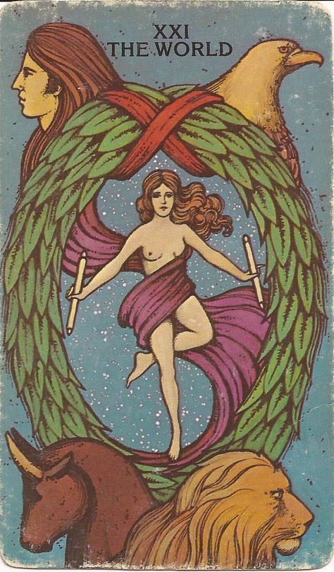 "She is doing the dance of life.  Completion." -- I often read this to mean destiny; it is meant to be. Morgan Greer Tarot, The World Tarot Card, The World Tarot, Tarot Significado, Epic Of Gilgamesh, Rider Waite Tarot, Tarot Major Arcana, Daily Tarot, Tarot Cards Art