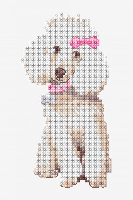 Free Dog Cross Stitch Patterns for Beagle and More! Poodle Cross Stitch, Poodle Pattern, Books Cross Stitch, Dog Cross Stitch, Nature Cross Stitch, Animal Cross Stitch Patterns, Cross Stitch Books, Flamingo Pattern, Cross Stitch Funny