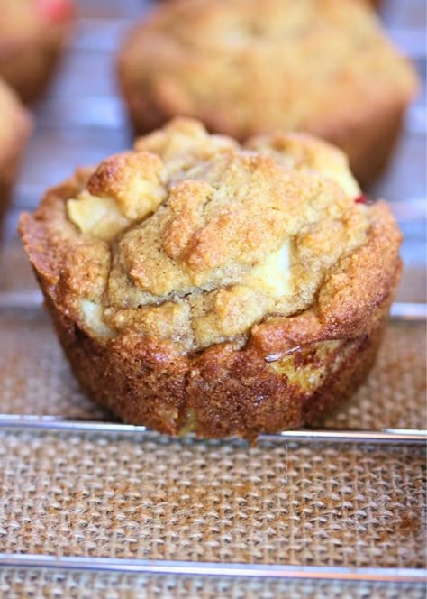 Paleo Apple Muffins, Paleo Desert, Healthy Substitutes, Paleo Apple, Gf Treats, Muffins Paleo, Apple Muffin Recipes, Paleo Muffins, Pumpkin Cream Cheese Muffins