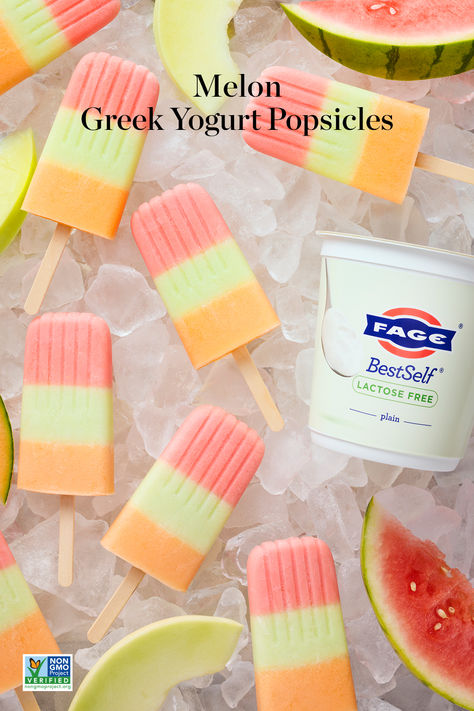 Homemade popsicles are fun and the perfect sunny treat! As the summer heats up, these Greek Yogurt Melon Popsicles are a tasty way to cool down. Melon Popsicles, Watermelon Popsicles Recipe, Greek Yogurt Popsicles, Popsicles Recipe, Watermelon Popsicles, Yogurt Popsicles, Greek Yogurt Recipes, Homemade Popsicles, Popsicle Recipes