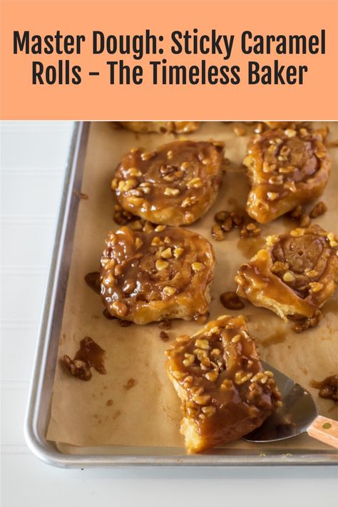 An easy yeast sweet roll filled with cinnamon and sugar and covered with a sticky caramel nut sauce. Caramel Rolls Homemade, Caramel Rolls, Nut Rolls, Cinnamon Rolls Homemade, Sweet Roll, Dough Recipe, Rolls Recipe, Homemade Bread, The Master