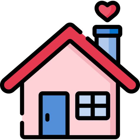 Cute Home Drawing, Home Drawing Simple, Cute House Drawing, House Drawing Easy, Drawing Of A House, Simple House Drawing, House Drawings, Home Vector, Home Png