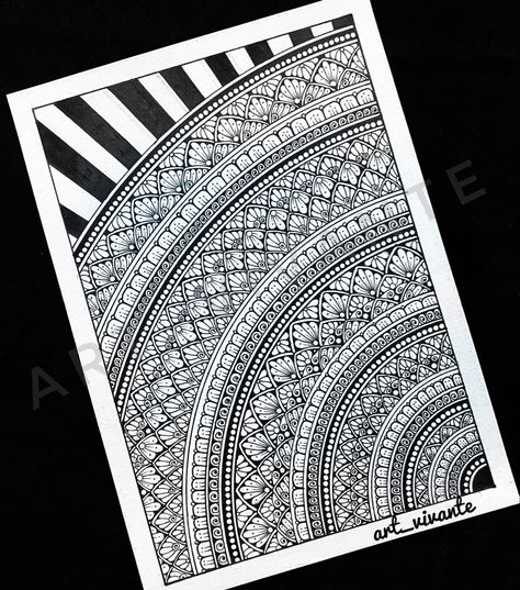 Mandala Drawing Full Page, Mandala Full Page, Full Page Mandala Art, Pen Mandala, Mandala Sketch, Black And White Mandala, Easy Mandala, Easy Mandala Drawing, White Mandala