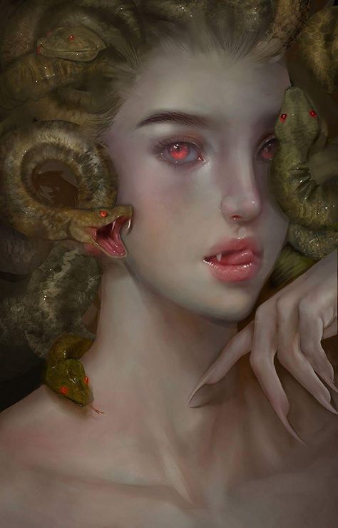 Medusa Gorgon, Medusa Art, Medusa Tattoo, Mythology Art, Goddess Art, Mythological Creatures, Wow Art, 판타지 아트, Creature Art