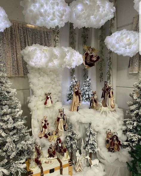 Christmas Crib Decor Ideas, Christmas Kudil Model, Crib Christmas, Chirtmas Decoration, Crib Decoration Ideas Christmas, Crib Ideas Christmas, Crib For Christmas, Winter Christmas Decorations, Xmas Crib Ideas