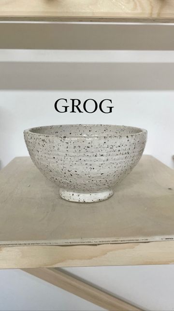 Pottery to the People on Instagram: "What does grog do? Learn more about grog and what type of clay you should use in my latest youtube video (link in bio!) #grog #potterytips #howtodopottery" What Type, Clay Pottery, Grog, Youtube Video, Serving Bowls, Decorative Bowls, Link In Bio, Bowl, Ceramics