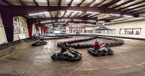 This Insanely Fun Indoor Go-Kart Track In Minnesota Will Take You On An Unforgettable Ride Go Kart Tracks, Family Beach Trip, Land Of Oz, Kart Racing, Wanting More, Thrill Seeker, Concession Stand, Indoor Fun, Go Kart