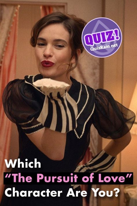 Check yourself - welcome to quiz: "Which “The Pursuit of Love” Character Are You?" Answer all questions and find out Which The Pursuit of Love Character Are You! #ThePursuitofLove #tvshow #quiz The Pursuit Of Love, Pursuit Of Love, Love Character, Check Yourself, Movie Tv, Of Love, Tv Shows, Drama