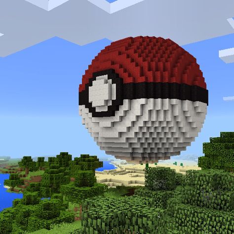 Minecraft Pokeball Pokémon Minecraft, Minecraft Pokemon House, Minecraft Pokemon Builds, Pokemon Minecraft Builds, Minecraft Pokemon, Pixelmon Minecraft, Minecraft Stores, Minecraft Roof, Minecraft Building Guide