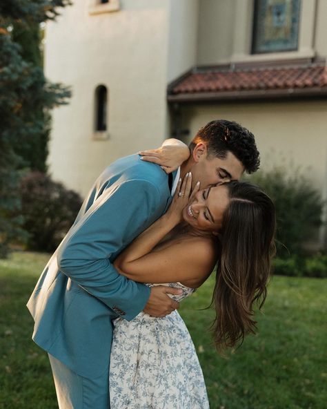 frolic in the garden kinda love 🫶🏼⛪️🧚🌼 - - - garden engagement photos, documentary wedding photographer, engagement inspo, couples photos, church wedding photos, film engagements Wedding Guest Poses Couple, Engagement Photos Sitting, Engagement Photos Garden, Garden Engagement Pictures, Nature Engagement Photos, Engagement Photos Casual, Church Wedding Photos, Film Engagement Photos, Documentary Engagement Photos