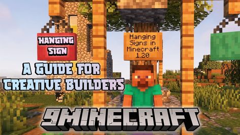 Minecraft Sign, Minecraft A, Create Labels, Visual Cue, Minecraft Tips, How To Craft, Banner Stands, Wooden Planks, Craft Table