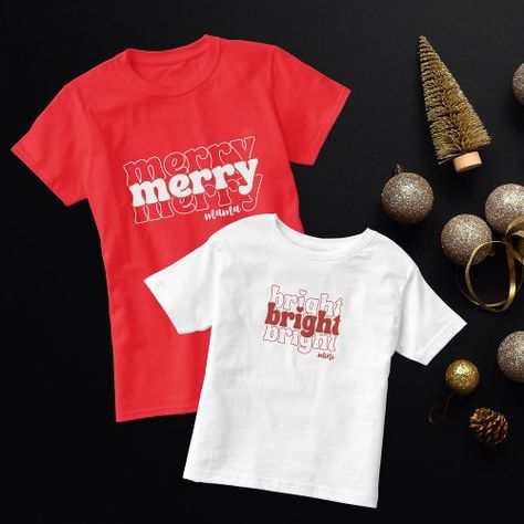 $21.70 | Merry and Bright Mama and Mini Matching Christmas #merry and bright, mama and mini matching, christmas matching shirt, editable colors, merry mama, bright mini, mommy and me, mama and mini, mother daughter, mama Christmas Matching, Christmas Merry, Matching Shirts, Christmas Tshirts, Merry And Bright, Mommy And Me, Mother Daughter, Christmas, T Shirt