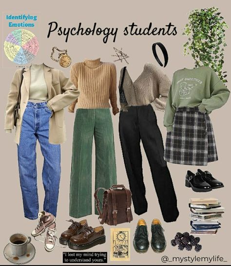 Psychology Major Outfits, Psychology Outfits, Psychology Clothing, Psychologist Outfit, About Psychology, Dark Academia Outfit, Psychology Student, Professional Outfits Women, Uni Outfits