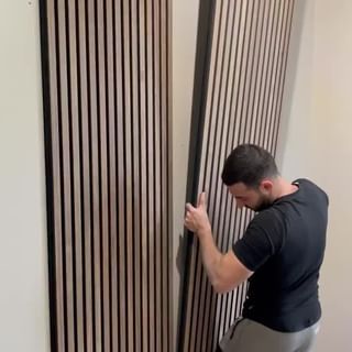 Wood Wall Design, Bedroom Ideas For Couples Modern, Stairs Design Interior, House Interior Design Styles, Wood Slat Wall, Home Gym Decor, Accent Walls In Living Room, Exterior Wall Design, Modern House Exterior Colors