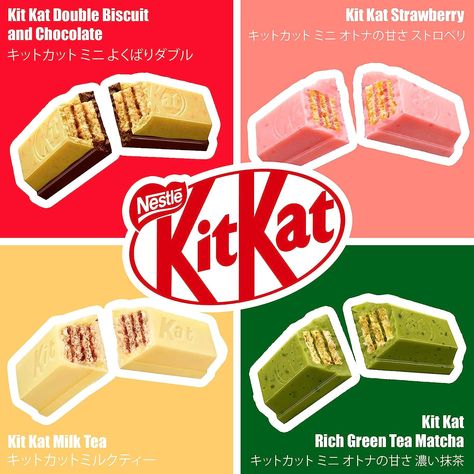 Kitkat Flavors, Japanese Kit Kat Flavors, Matcha Kit Kat, Matcha Kit, Matcha Oats, Kit Kat Flavors, Japanese Kit Kat, Japanese Chocolate, Kit Kat Bars