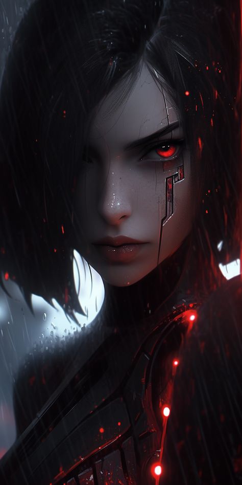 Anime Pp, Animal Anime, Pp Anime, Cyberpunk Female, Cyborgs Art, Cyberpunk Girl, Gothic Fantasy Art, Arte Cyberpunk, Digital Portrait Art