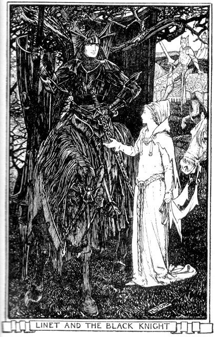 Tales of King Arthur and the Round Table Adapted from the Book of Romance by Andrew Lang Helen Stratton, History Painting, Fairytale Illustration, English Artists, Fairy Book, Blackest Knight, King Arthur, Black And White Drawing, Ink Illustrations