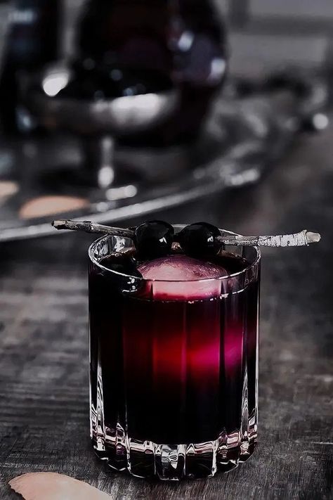 20 spooky and aesthetic cocktails that will elevate your halloween game 3 Halloween Party Aesthetic, Aesthetic Cocktails, Cinnamon Schnapps, Black Food Coloring, Melon Liqueur, Red Cocktails, Party Aesthetic, Lime Soda, Halloween Cocktails