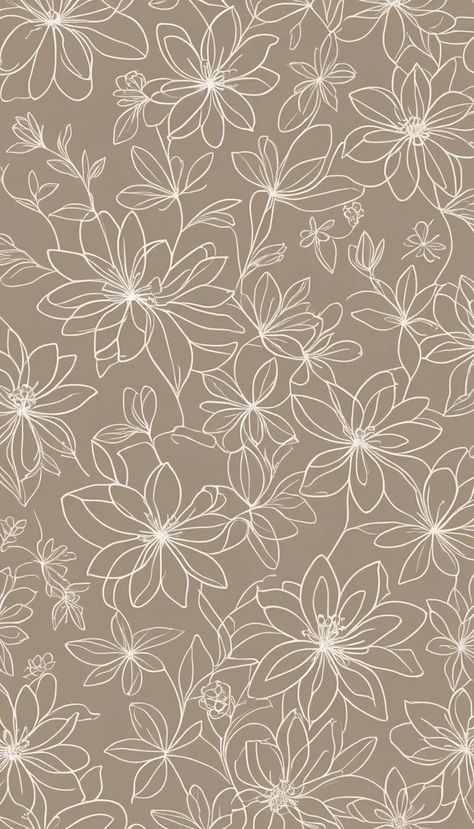 Boho Fall Background, Brown Iphone Wallpaper, Fall Background Wallpaper, Plain Wallpaper Iphone, Vintage Wallpaper Patterns, Flower Print Pattern, Blue Flower Wallpaper, Phone Wallpaper Boho, Phone Background Patterns