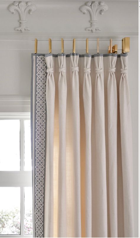 Jenkins Interiors, Drapery Treatments, Drapery Designs, Plain Curtains, Stylish Curtains, Custom Drapery, Curtain Ideas, Custom Drapes, Home Curtains