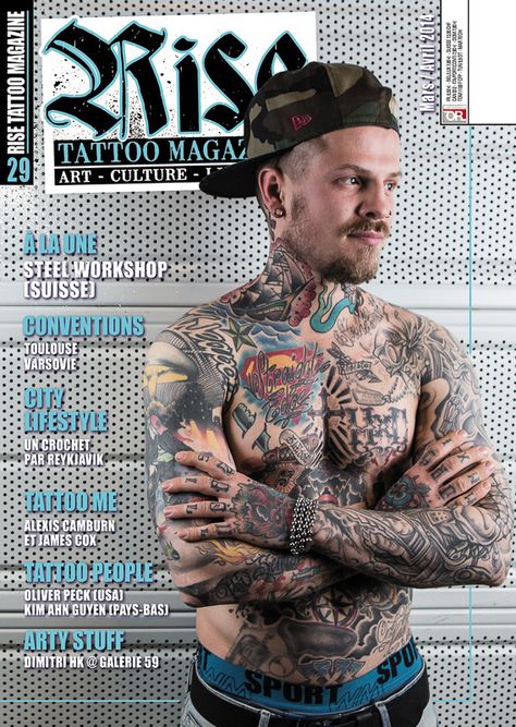 Rise Tattoo Magazine #29 Magazine Example, Magazine Examples, Rise Tattoo, Tattoo Chart, Steel Workshop, Tattoo Coloring Book, Ink Magazine, Tattoo Magazine, Tattoo Magazines