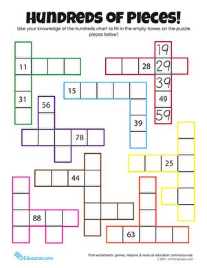 100's Chart, Hundreds Chart, Counting Worksheets, Math Number Sense, Math Challenge, Math Intervention, Math Work, Homeschool Math, Math Stations