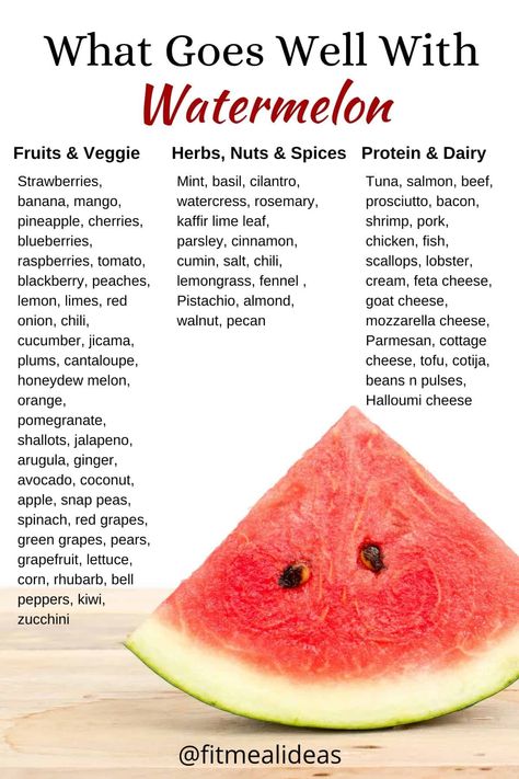 What Goes Well With Watermelon - Fit Meal Ideas Low Calorie Fruits, Sweet White Wine, Kaffir Lime Leaves, Watermelon Mint, Honeydew Melon, Kaffir Lime, Fruit Mixes, Watermelon Fruit, Watermelon Juice