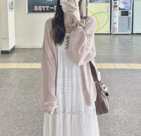 @/annawith_an_vtg Soft Japanese Fashion, Modest Girly Outfits, Mori Fashion, Mori Kei, Lace Midi Skirt, Future Outfit, Japanese Outfits, Lace Midi, Really Cute Outfits