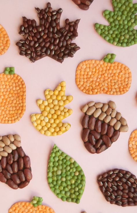 Seed Craft, Happy Crafts, Seed Art, Fall Arts And Crafts, Handmade Charlotte, Autumn Crafts, Fall Leaf, Themed Crafts, Thanksgiving Crafts