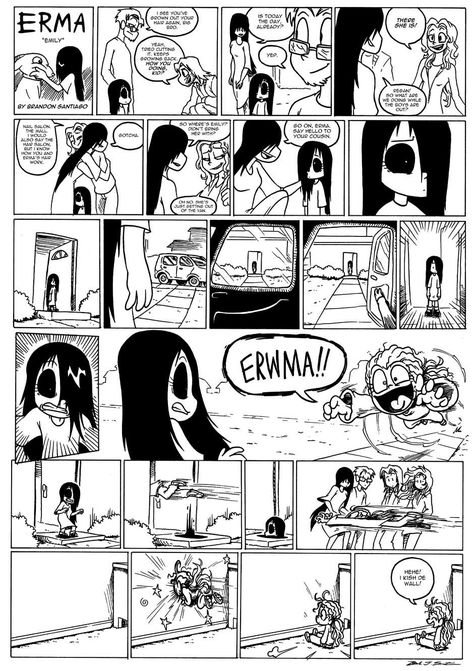 Erma :: Erma- Emily | Tapas - image 1 Tapas Comics, Short Horror Comic, Humor Comic Dark Funny, Erma Comic, Me As A Fish Comic Strip, Online Comics, Comics Story, Comic Collection, Cute Comics