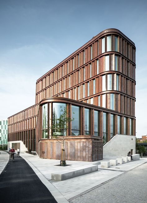 Gallery of Lund District Court / FOJAB arkitekter - 21 Commercial And Office Architecture, Facade Architecture Design, Architectural Rendering, Residential Architect, District Court, Commercial Architecture, Commercial Office, Facade Architecture, Facade Design