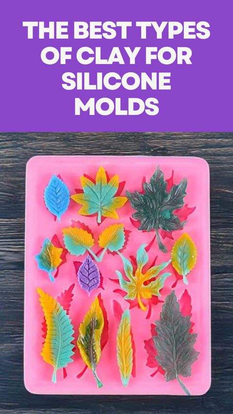 Clay leaves made using a silicone mold Intaglio Art, Polymer Clay Molds, Girly Crafts, Polymer Clay Mold, Silicone Moulds, What To Use, Molding Clay, Dry Clay, Ceramic Clay