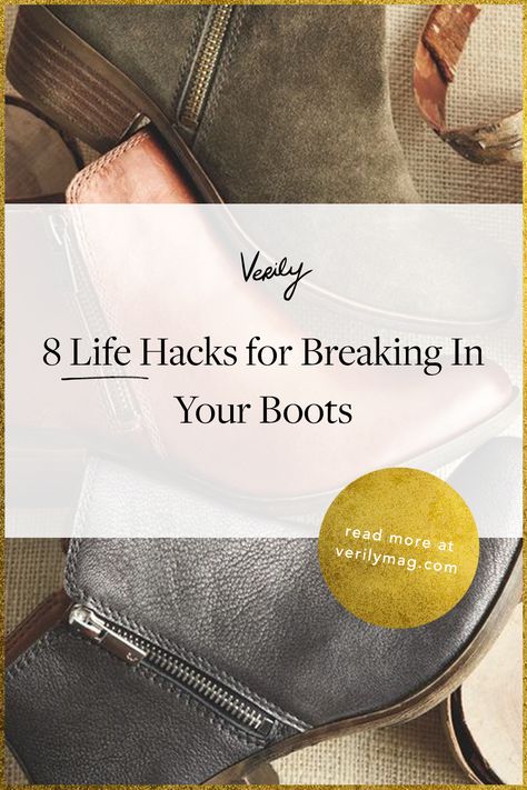 Boot Stretcher, Breaking In Shoes, Stretch Leather Boots, How To Wear Ankle Boots, Pointed Boots, Prevent Blisters, Shoe Stretcher, Breaking In, Tights And Boots