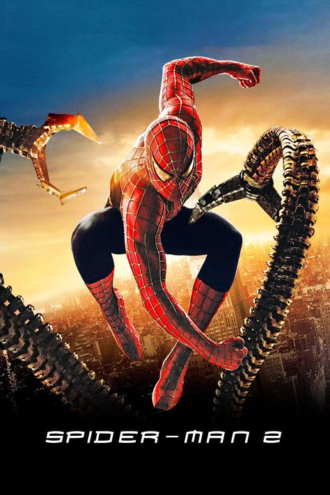 Spider Man 2 Poster, Spider Man 2004, Spiderman Sam Raimi, Spiderman 2002, Spider Man Trilogy, Spiderman 2, Image Spiderman, Spiderman Movie, Spiderman Pictures