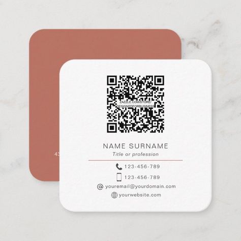 Luxe Business Cards, Business Postcards, Business Card Stand, Cute Business Cards, Business Cards Layout, Qr Code Business Card, Square Business Cards, Graphic Design Business Card, Business Cards Simple