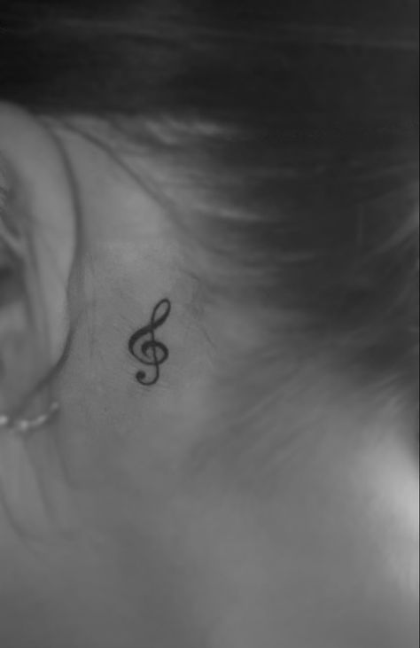 Cute Music Note Tattoos, Small Tattoo Ideas For Music Lovers, Tattoos Music Notes, Music Note Wrist Tattoo, Music Note Small Tattoo, Small Music Notes Tattoo, Music Symbols Tattoo, Music Tattoos Minimalist, Music Note Tattoos For Women Behind Ear