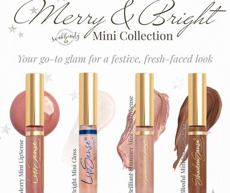 • Merry + Bright Mini Cosmetic Collection • a. Merry LipSense b. Bright Gloss c. Brilliant Shimmer ShadowSense d. Blissful ShadowSense SeneGence SALE Price is $52.50 MY SALE Price is $47.25 Offering an additional 10% off TODAY ONLY before Sales Tax + Shipping You MUST order through me to receive additional discount.... #merryandbright #salesalesale #todayonly #liplover #prettygirlswag #ınstabeauty #miniproducts Unicorn Meaning, Senegence Shadowsense, Lipsense Pinks, Lipsense Gloss, Senegence Makeup, Senegence Lipsense, Lipsense Colors, Mini Collection