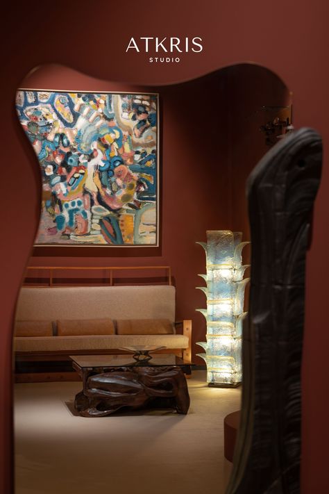 A combination of vintage design and contemporary art. Fausto Bontempi | Ico Parisi | Gian Paulo Zaltron | Giuseppe Rivadossi | Verner Panton | Jacques Brachet | Carlo Nason | Osvaldo Borsani and more. Carlo Nason, Vintage Gallery, Osvaldo Borsani, Studio Living, Verner Panton, Vintage Living Room, Three Seater Sofa, Standing Mirror, Table Storage