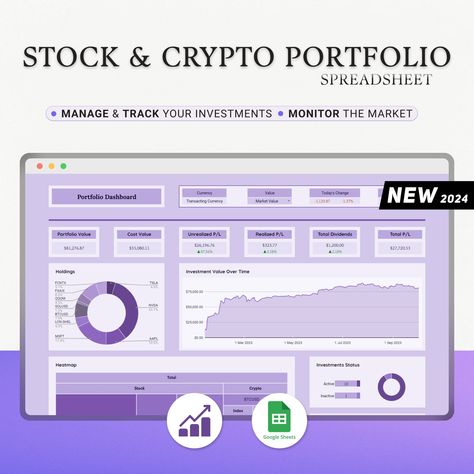 #Dashboard_Design #Google_Sheets_Planner #Investment_Tracker #Trading_Journal Investment Tracker, Trading Wallpaper, Google Sheets Planner, Trading Journal, Trading Video, Trading View, Trading Website, Crypto Portfolio, Trading Room