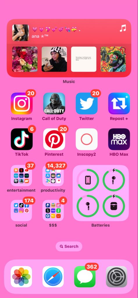 Widgetsmith Ideas Pictures, Organizing Phone Ideas, Cute Ways To Organize Your Phone, App Arrangement Ideas, What’s On My Iphone Layout, What’s On My Iphone Aesthetic, Whats On My Iphone Homescreen, Cute Ways To Organize Your Phone Apps, Ways To Organize Your Phone Apps