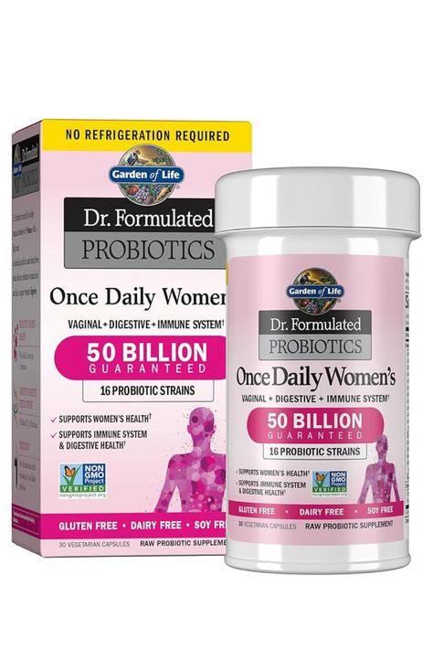 LOVE YOUR GUT, LOVE YOUR WHOLE BODY: Our Dr. Formulated Once Daily Women’s Probiotic has prebiotics and probiotics for women, with 16 diverse Lacto and Bifido strains for digestive health—including an acidophilus probiotic strain—all in one capsule a day Probiotics For Women, Soy Free Dairy Free, Probiotic Strains, Prebiotics And Probiotics, Immune Health, Soy Free, Digestive Health, Non Gmo, Makeup Kit