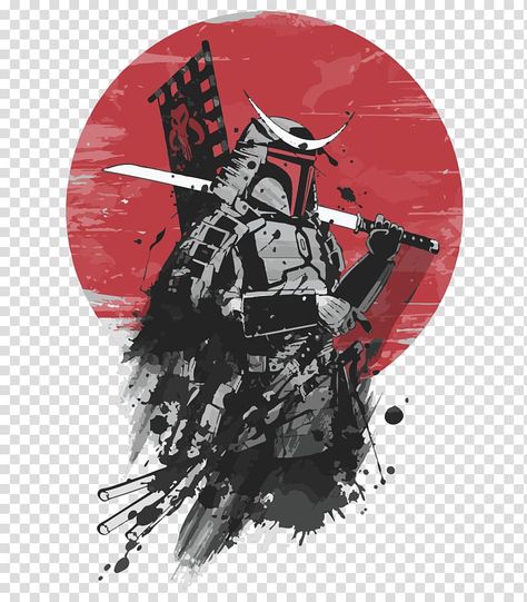 Mandalorian Samurai, Guerriero Samurai, Art Vampire, Samurai Tattoo Design, Samurai Wallpaper, Mandalorian Armor, Samurai Artwork, Ninja Art, Posca Art