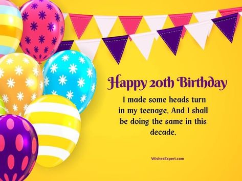 Birthday Captions For Instagram And Facebook 20th Birthday Instagram Captions, 20th Birthday Captions, Old Instagram, Happy 20th Birthday, I Say Goodbye, Birthday Captions Instagram, Birthday Captions, Caption For Yourself, 19th Birthday