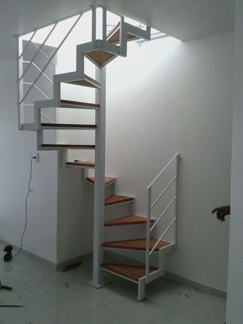 Steps For Small Spaces, Small Staircase Design, Stairs For Small Spaces, Stairs Playroom, Under Stairs Playroom, Small Space Staircase, Luxury Restaurant Interior, Modern Staircase Design, Spiral Stairs Design