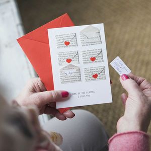 Six Love Note Mini Envelope Valentine's Card - gifts for grandparents Book Envelope, Reasons I Love You, Mini Envelope, Mini Envelopes, Love Note, Valentines Card, Cadeau Photo, Birthday Cards Diy