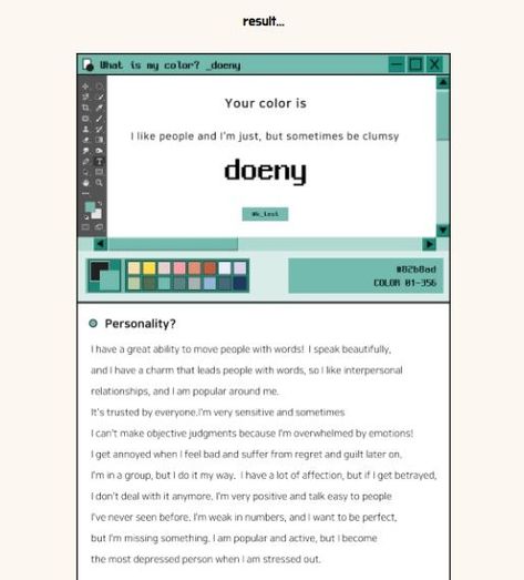What Color Am I Friend Test Tiktok, Colour Personality Test, Color Me Beautiful Quiz, What Is Your Ideal Type Quiz, Color Personality Test, Myers Briggs Test, Color Personality, Color Test, Myers Briggs Type