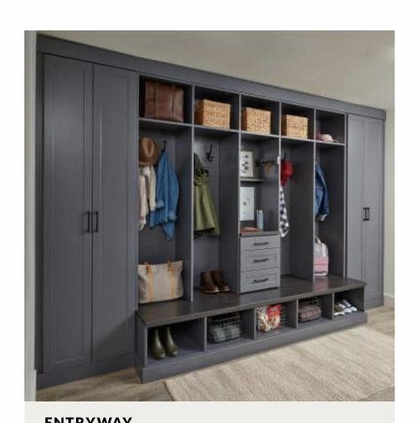 Entryway Solutions, Inspired Closets, Custom Entryway, Mudroom Lockers, Mudroom Organization, Mudroom Entryway, Mudroom Laundry Room, Mudroom Design, Custom Benches